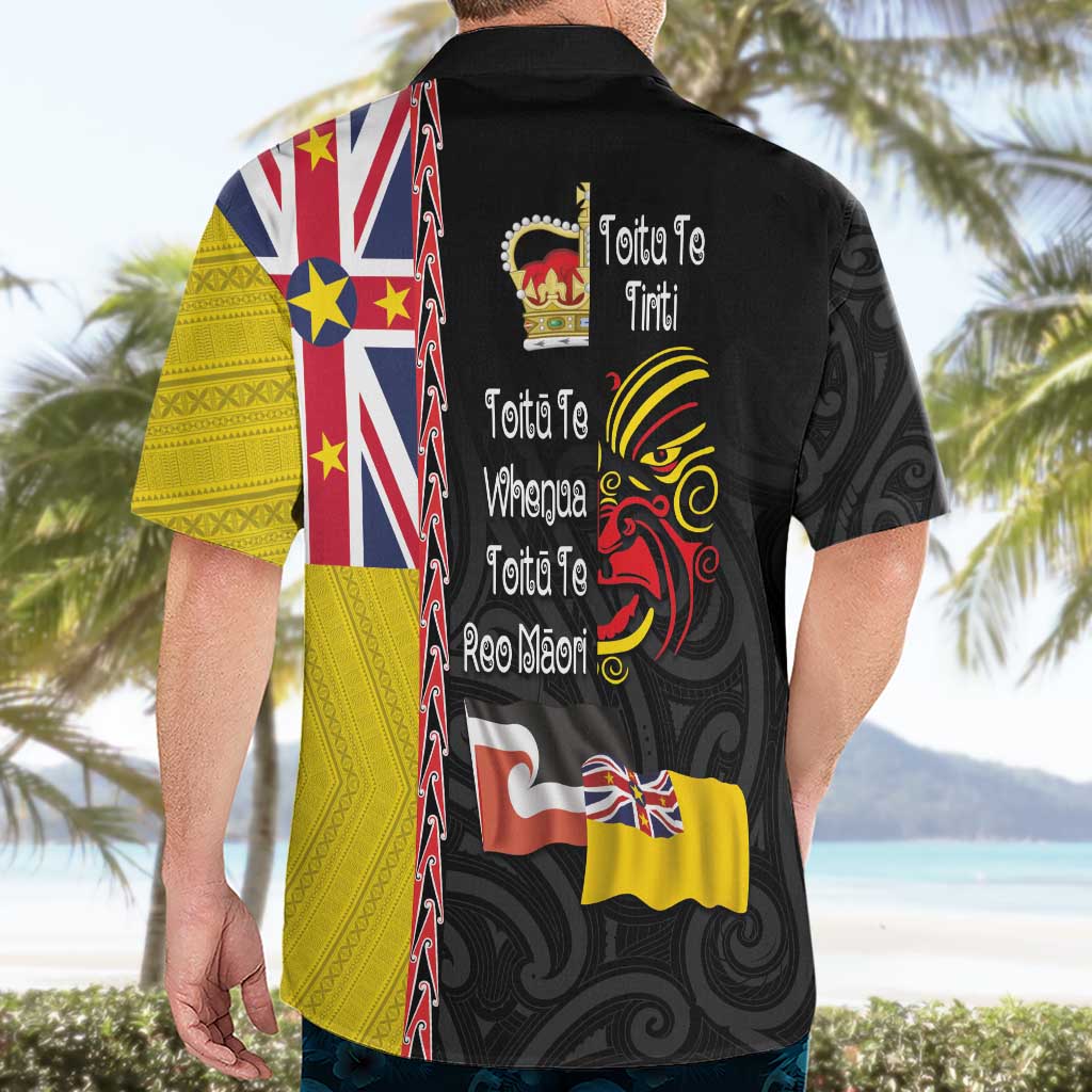 Aotearoa and Niue Toitu Te Tiriti Hawaiian Shirt Honour the Treaty - Fight Together Stand Together LT03 - Polynesian Pride
