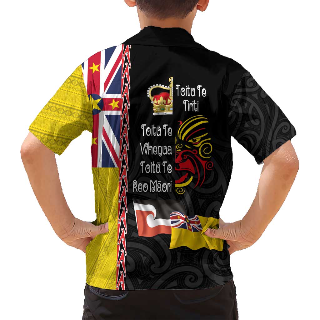 Aotearoa and Niue Toitu Te Tiriti Hawaiian Shirt Honour the Treaty - Fight Together Stand Together LT03 - Polynesian Pride