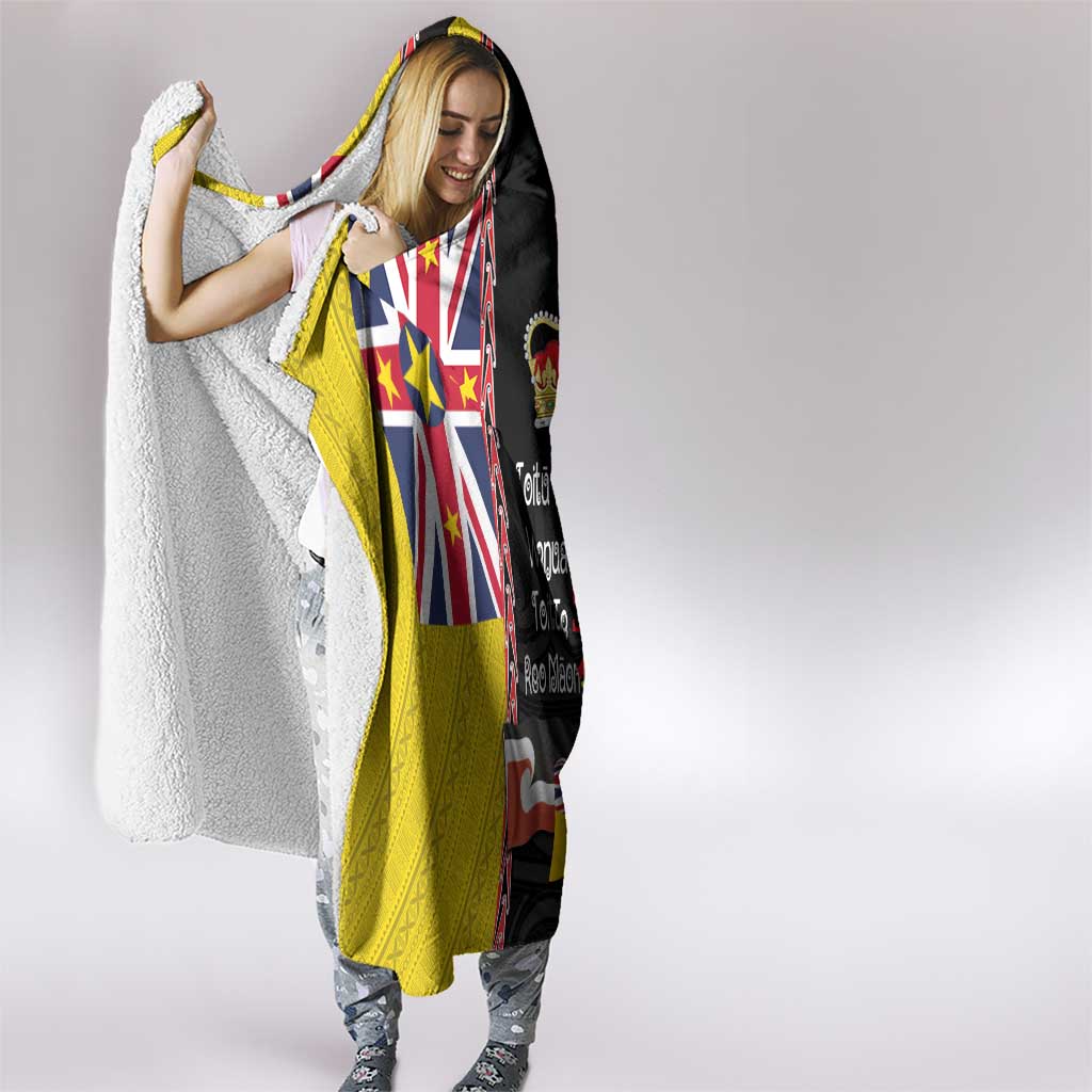Aotearoa and Niue Toitu Te Tiriti Hooded Blanket Honour the Treaty - Fight Together Stand Together LT03 - Polynesian Pride