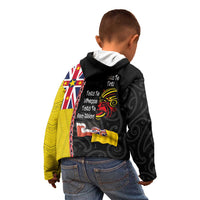 Aotearoa and Niue Toitu Te Tiriti Kid Hoodie Honour the Treaty - Fight Together Stand Together LT03 - Polynesian Pride