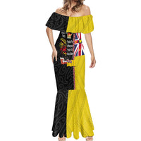 Aotearoa and Niue Toitu Te Tiriti Mermaid Dress Honour the Treaty - Fight Together Stand Together LT03 - Polynesian Pride
