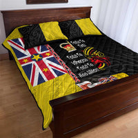 Aotearoa and Niue Toitu Te Tiriti Quilt Bed Set Honour the Treaty - Fight Together Stand Together LT03 - Polynesian Pride