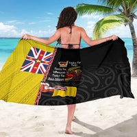 Aotearoa and Niue Toitu Te Tiriti Sarong Honour the Treaty - Fight Together Stand Together LT03 - Polynesian Pride