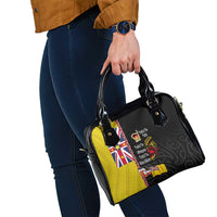 Aotearoa and Niue Toitu Te Tiriti Shoulder Handbag Honour the Treaty - Fight Together Stand Together LT03 - Polynesian Pride