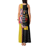 Aotearoa and Niue Toitu Te Tiriti Tank Maxi Dress Honour the Treaty - Fight Together Stand Together LT03 - Polynesian Pride