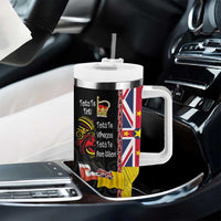 Aotearoa and Niue Toitu Te Tiriti Tumbler With Handle Honour the Treaty - Fight Together Stand Together LT03 - Polynesian Pride