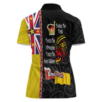Aotearoa and Niue Toitu Te Tiriti Women Polo Shirt Honour the Treaty - Fight Together Stand Together LT03 - Polynesian Pride