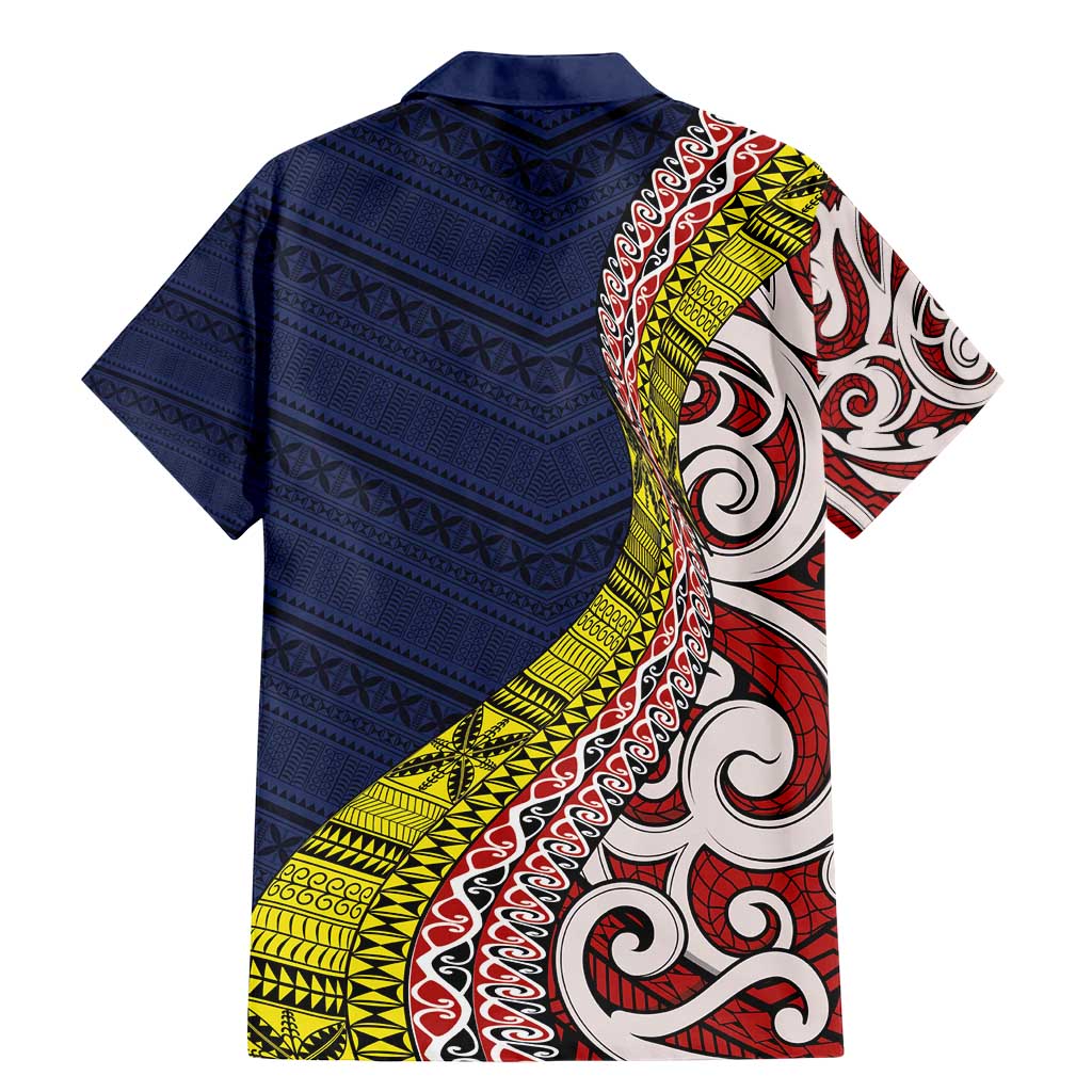 Aotearoa and Niue Family Matching Mermaid Dress and Hawaiian Shirt Hiapo Maori Stylized Koru LT03 - Polynesian Pride