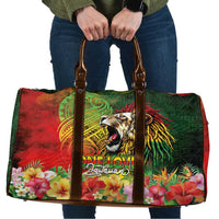Hawaiian Reggae Travel Bag Jawaiian One Love-Tribal Tatoos and Rastafari Lion LT03 Multicolor - Polynesian Pride