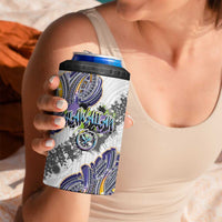 Traditional Art Hawaiian Kakau Tattoos 4 in 1 Can Cooler Tumbler Graffiti Style - Polynesian Pride