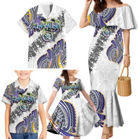 Traditional Art Hawaiian Kakau Tattoos Family Matching Mermaid Dress and Hawaiian Shirt Graffiti Style LT03 - Polynesian Pride