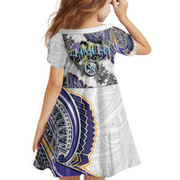 Traditional Art Hawaiian Kakau Tattoos Family Matching Summer Maxi Dress and Hawaiian Shirt Graffiti Style LT03 - Polynesian Pride