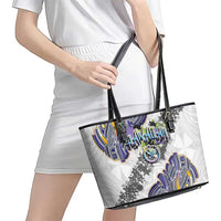 Traditional Art Hawaiian Kakau Tattoos Leather Tote Bag Graffiti Style - Polynesian Pride