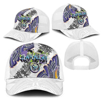 Traditional Art Hawaiian Kakau Tattoos Mesh Trucker Cap Graffiti Style - Polynesian Pride