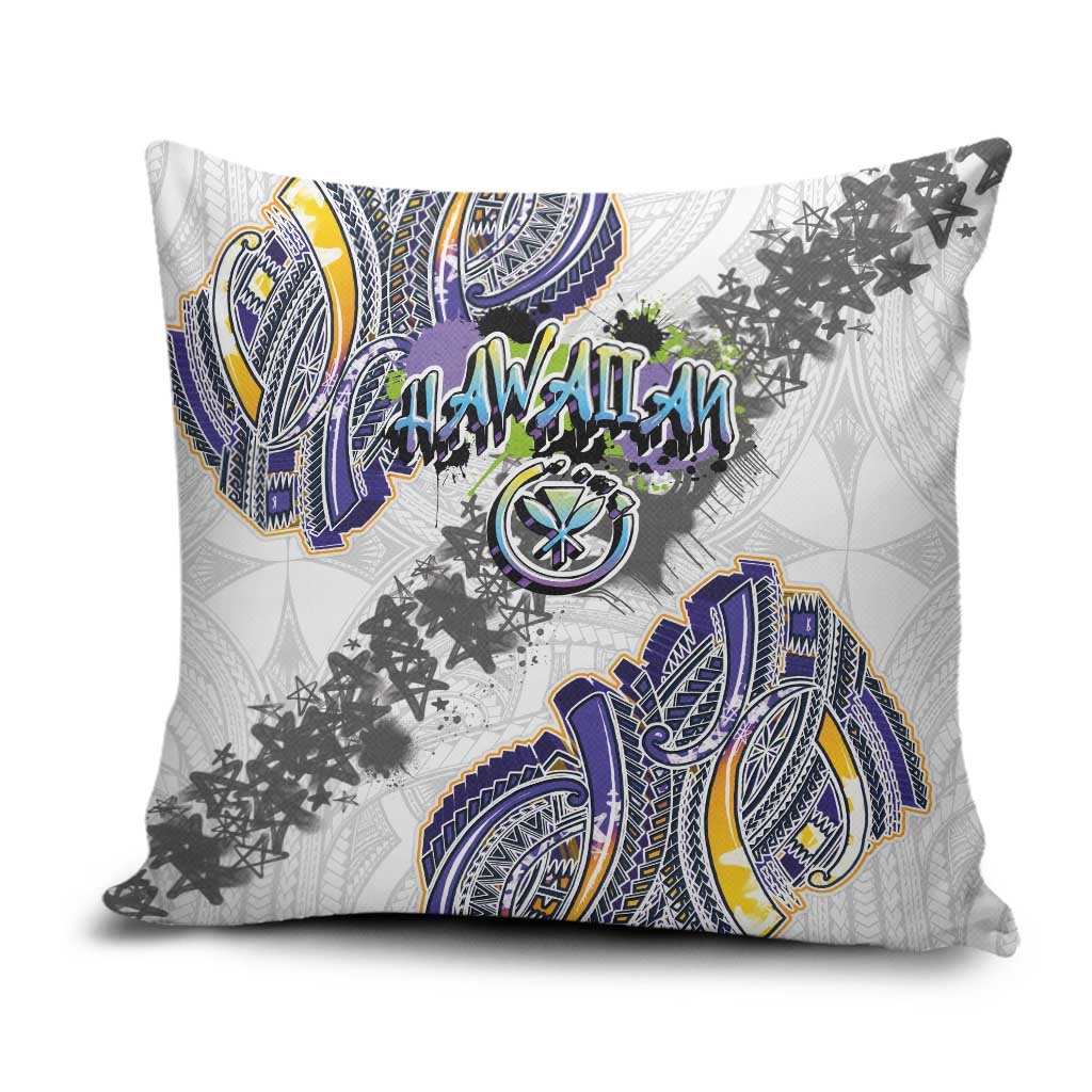 Traditional Art Hawaiian Kakau Tattoos Pillow Cover Graffiti Style - Polynesian Pride