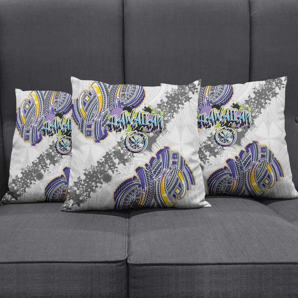 Traditional Art Hawaiian Kakau Tattoos Pillow Cover Graffiti Style - Polynesian Pride