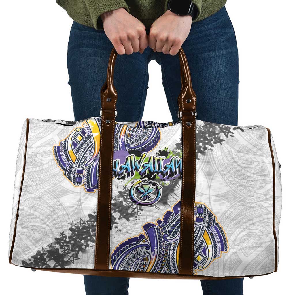 Traditional Art Hawaiian Kakau Tattoos Travel Bag Graffiti Style - Polynesian Pride