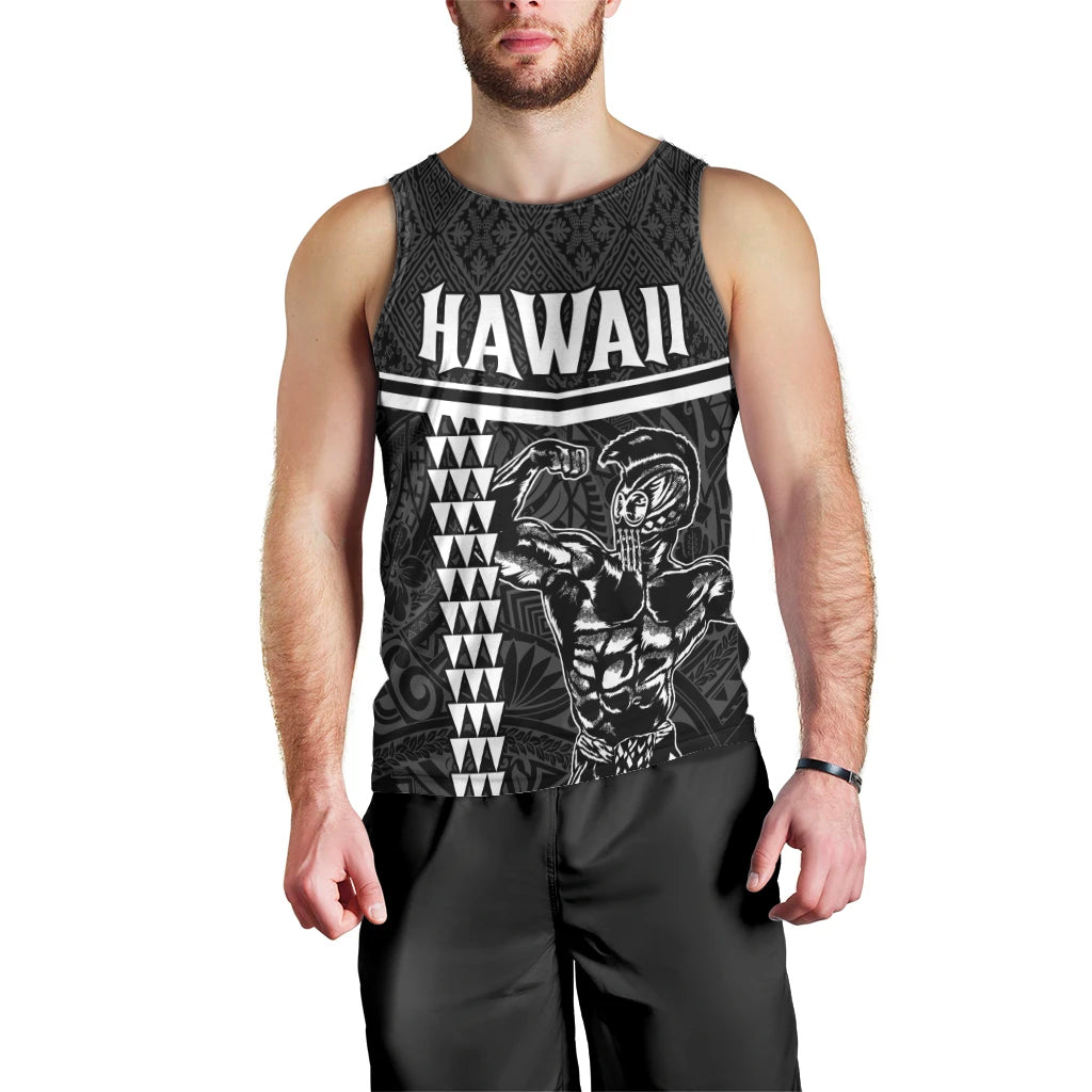 Custom Hawaii Warrior Men Tank Top Kakau Quilt Pattern LT03 - Polynesian Pride