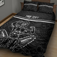 Custom Hawaii Warrior Quilt Bed Set Kakau Quilt Pattern LT03 - Polynesian Pride