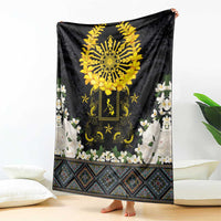 Flores de Mayo and Filipino Fiesta Blanket The Sun-Jasmine and Polynesian Yakan Tattoo Barong Style LT03 - Polynesian Pride