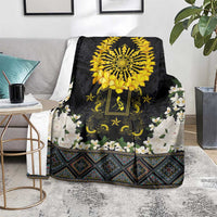 Flores de Mayo and Filipino Fiesta Blanket The Sun-Jasmine and Polynesian Yakan Tattoo Barong Style LT03 - Polynesian Pride