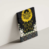 Flores de Mayo and Filipino Fiesta Canvas Wall Art The Sun-Jasmine and Polynesian Yakan Tattoo Barong Style LT03 - Polynesian Pride