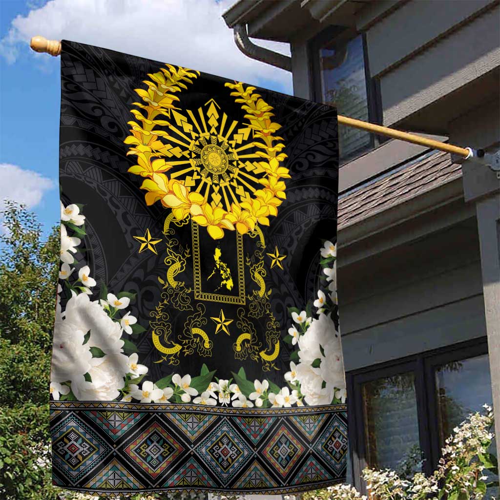 Flores de Mayo and Filipino Fiesta Garden Flag The Sun-Jasmine and Polynesian Yakan Tattoo Barong Style LT03 - Polynesian Pride