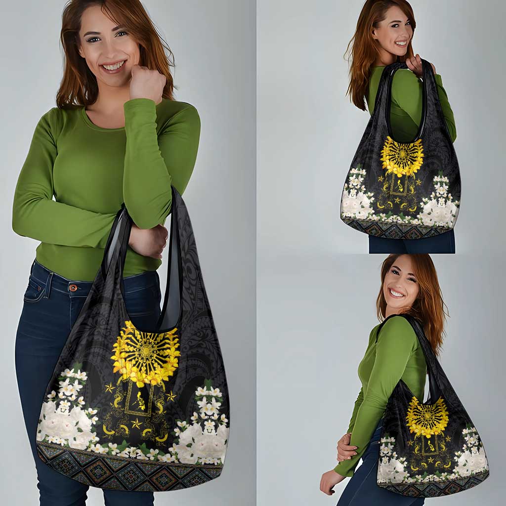 Flores de Mayo and Filipino Fiesta Grocery Bag The Sun-Jasmine and Polynesian Yakan Tattoo Barong Style LT03 - Polynesian Pride