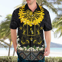 Flores de Mayo and Filipino Fiesta Hawaiian Shirt The Sun-Jasmine and Polynesian Yakan Tattoo Barong Style LT03 - Polynesian Pride