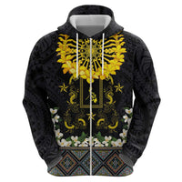Flores de Mayo and Filipino Fiesta Hoodie The Sun-Jasmine and Polynesian Yakan Tattoo Barong Style LT03 - Polynesian Pride