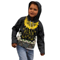 Flores de Mayo and Filipino Fiesta Kid Hoodie The Sun-Jasmine and Polynesian Yakan Tattoo Barong Style LT03 - Polynesian Pride