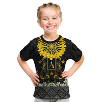 Flores de Mayo and Filipino Fiesta Kid T Shirt The Sun-Jasmine and Polynesian Yakan Tattoo Barong Style