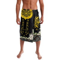 Flores de Mayo and Filipino Fiesta Lavalava The Sun-Jasmine and Polynesian Yakan Tattoo Barong Style LT03 Black - Polynesian Pride