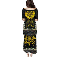 Flores de Mayo and Filipino Fiesta Puletasi The Sun-Jasmine and Polynesian Yakan Tattoo Barong Style LT03 - Polynesian Pride