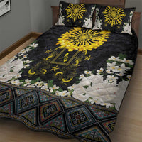 Flores de Mayo and Filipino Fiesta Quilt Bed Set The Sun-Jasmine and Polynesian Yakan Tattoo Barong Style LT03 - Polynesian Pride