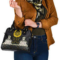 Flores de Mayo and Filipino Fiesta Shoulder Handbag The Sun-Jasmine and Polynesian Yakan Tattoo Barong Style