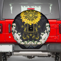 Flores de Mayo and Filipino Fiesta Spare Tire Cover The Sun-Jasmine and Polynesian Yakan Tattoo Barong Style LT03 - Polynesian Pride