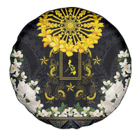 Flores de Mayo and Filipino Fiesta Spare Tire Cover The Sun-Jasmine and Polynesian Yakan Tattoo Barong Style LT03 - Polynesian Pride