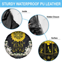 Flores de Mayo and Filipino Fiesta Spare Tire Cover The Sun-Jasmine and Polynesian Yakan Tattoo Barong Style LT03 - Polynesian Pride