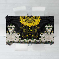 Flores de Mayo and Filipino Fiesta Tablecloth The Sun-Jasmine and Polynesian Yakan Tattoo Barong Style
