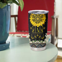 Flores de Mayo and Filipino Fiesta Tumbler Cup The Sun-Jasmine and Polynesian Yakan Tattoo Barong Style LT03 - Polynesian Pride