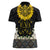 Flores de Mayo and Filipino Fiesta Women Polo Shirt The Sun-Jasmine and Polynesian Yakan Tattoo Barong Style