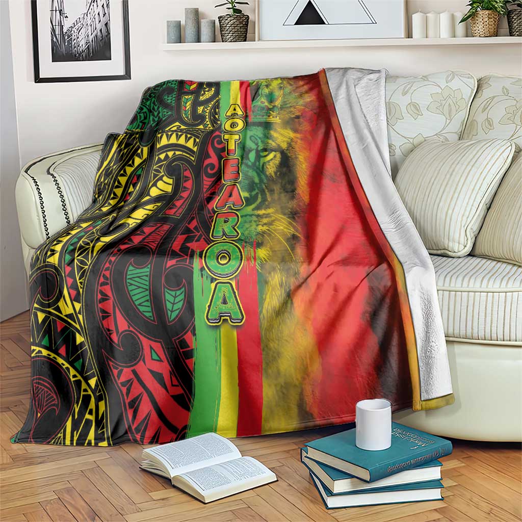 Aotearoa Reggae Blanket Maori Reggae-One Love LT03 Reggae - Polynesian Pride