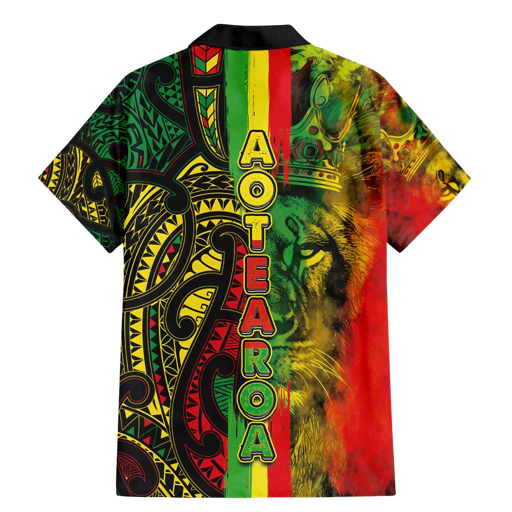 Aotearoa Reggae Family Matching Mermaid Dress and Hawaiian Shirt Maori Reggae-One Love LT03 - Polynesian Pride