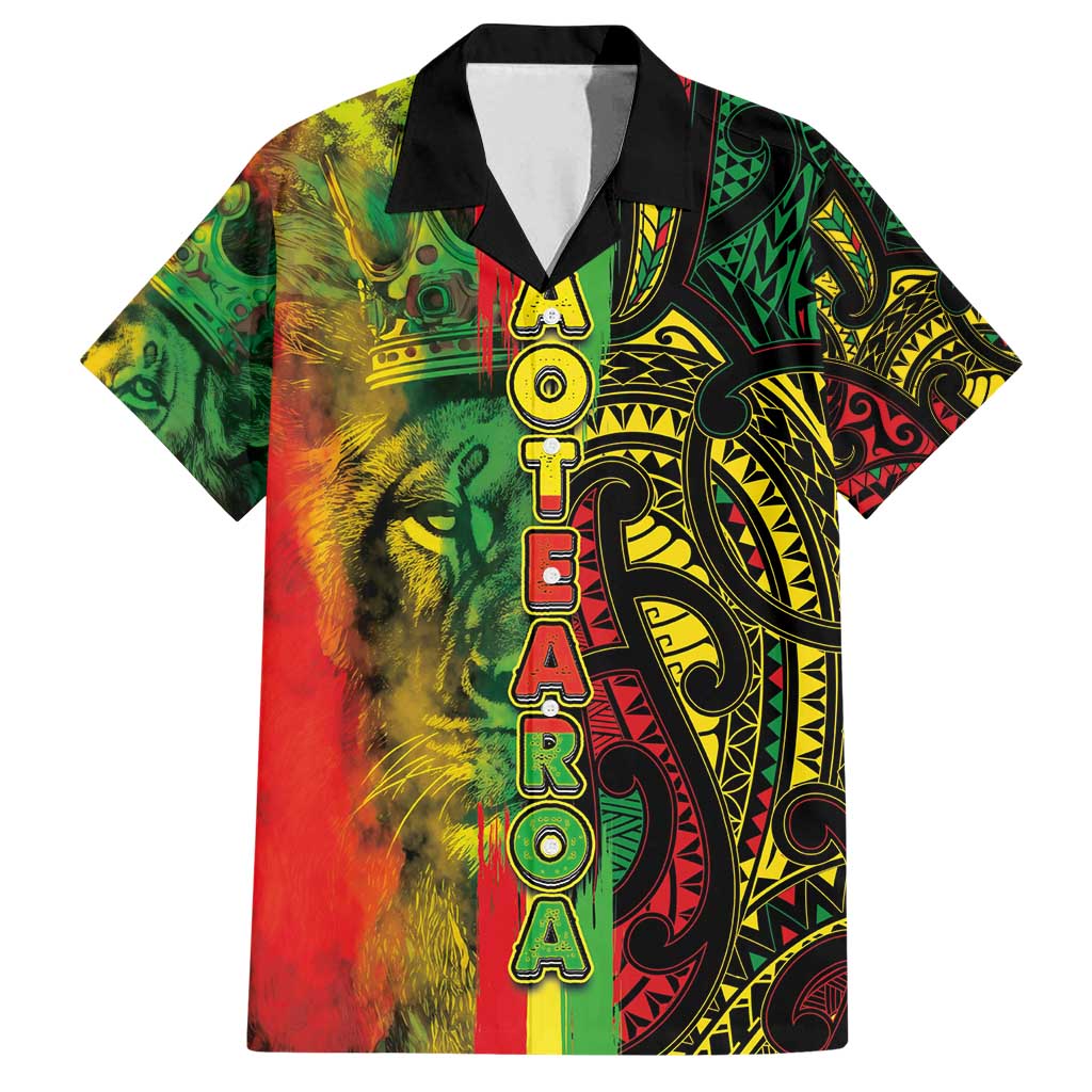 Aotearoa Reggae Family Matching Puletasi and Hawaiian Shirt Maori Reggae-One Love