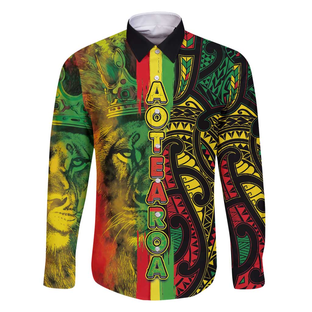 Aotearoa Reggae Family Matching Summer Maxi Dress and Hawaiian Shirt Maori Reggae-One Love