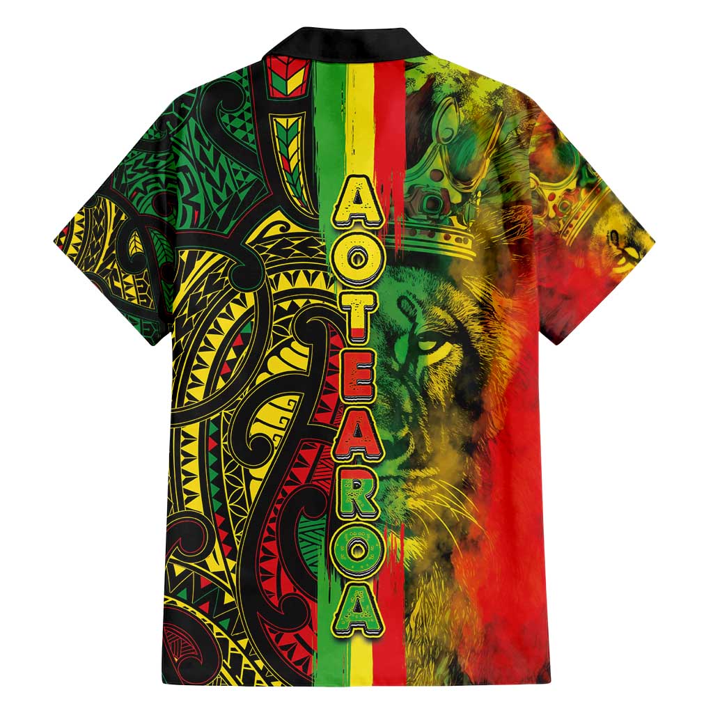 Aotearoa Reggae Family Matching Tank Maxi Dress and Hawaiian Shirt Maori Reggae-One Love LT03 - Polynesian Pride