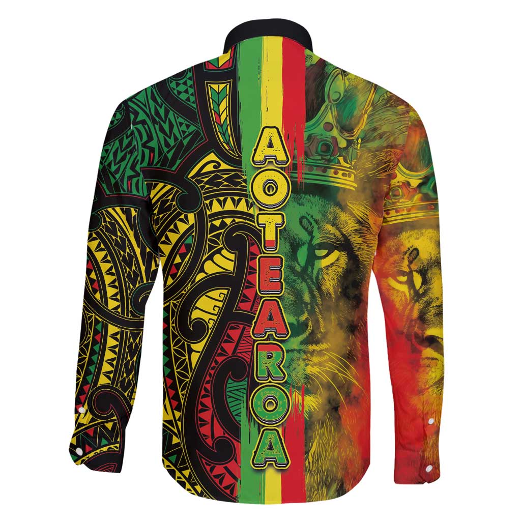 Aotearoa Reggae Family Matching Tank Maxi Dress and Hawaiian Shirt Maori Reggae-One Love LT03 - Polynesian Pride