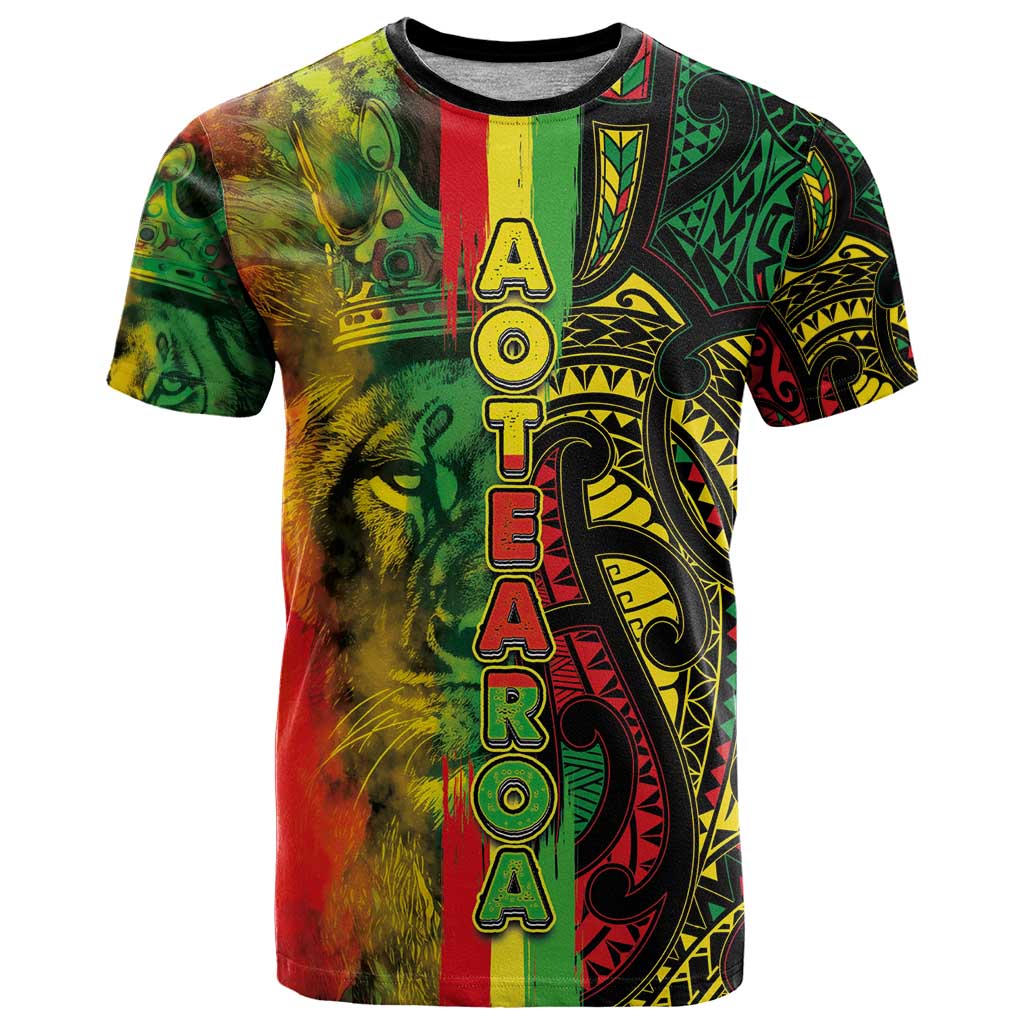 Aotearoa Reggae T Shirt Maori Reggae-One Love