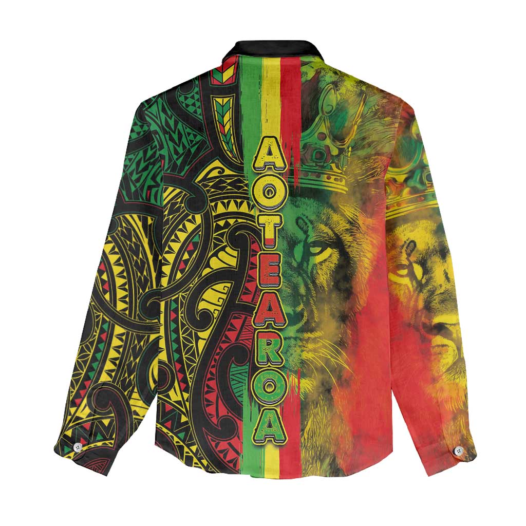 Aotearoa Reggae Women Casual Shirt Maori Reggae-One Love LT03 - Polynesian Pride